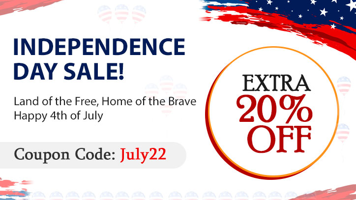  4th of July  - Independence Day Sale 2022!